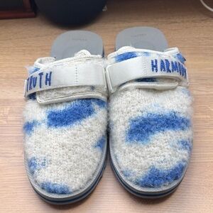 Suicoke Elder Statesman slides,Sz 10 men's, NWT, cashmere and alpaca.